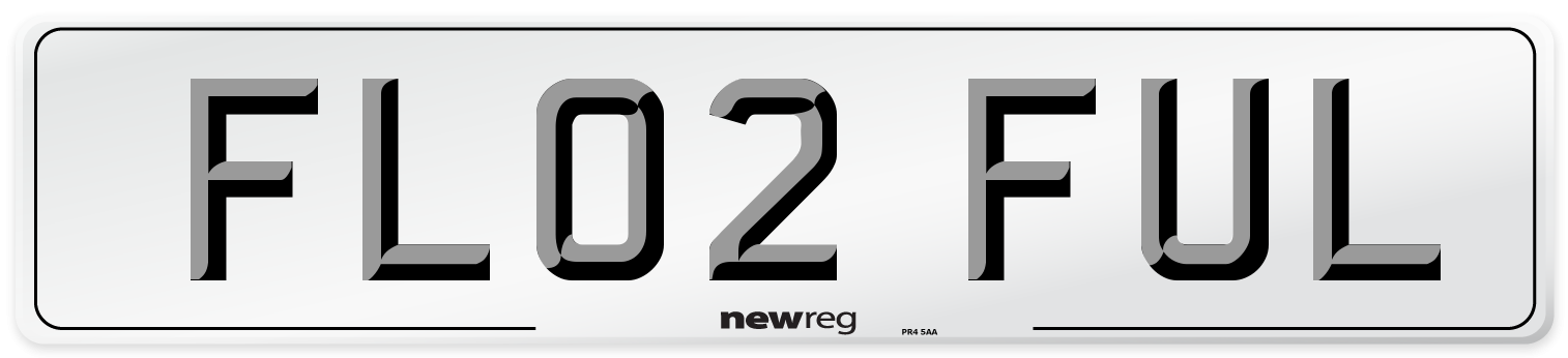 FL02 FUL Number Plate from New Reg